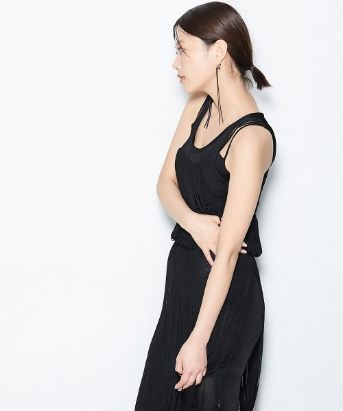 nissen（ニッセン）の「Sheerly　ノンワイヤーギャザーハーフトップ（ブラジャー・レディース・ブラック・A/B/C/D/E）」の12枚目の写真