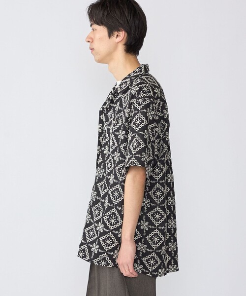 SHIPS(シップス)の「BENCH MARKING SHIRTS: エンブロイダリー オープンカラー シャツ(シャツ/ブラウス・メンズ・ベージュ/ネイビー/ライトグリーン・MEDIUM/LARGE/X-LARGE/SMALL)」の11枚目の写真