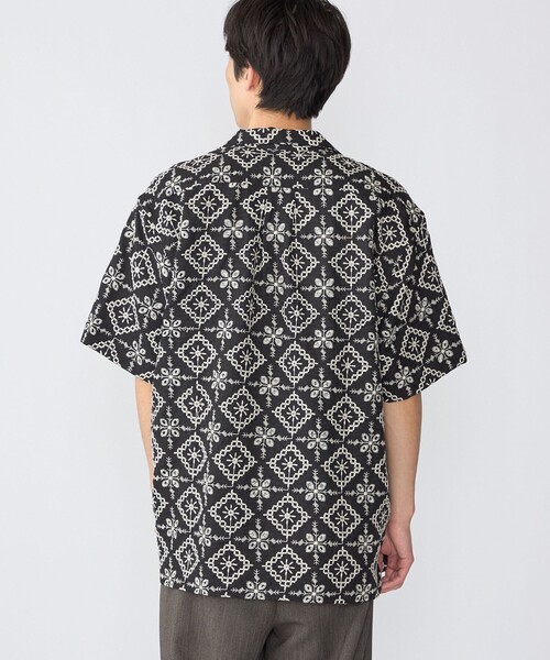 SHIPS(シップス)の「BENCH MARKING SHIRTS: エンブロイダリー オープンカラー シャツ(シャツ/ブラウス・メンズ・ベージュ/ネイビー/ライトグリーン・MEDIUM/LARGE/X-LARGE/SMALL)」の12枚目の写真