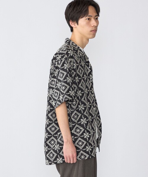 SHIPS(シップス)の「BENCH MARKING SHIRTS: エンブロイダリー オープンカラー シャツ(シャツ/ブラウス・メンズ・ベージュ/ネイビー/ライトグリーン・MEDIUM/LARGE/X-LARGE/SMALL)」の13枚目の写真