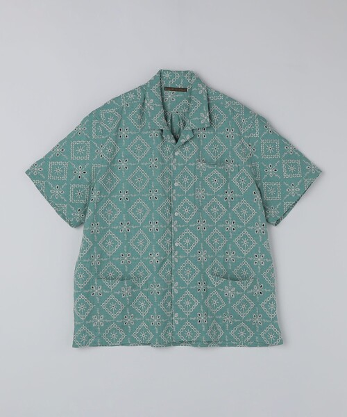 SHIPS(シップス)の「BENCH MARKING SHIRTS: エンブロイダリー オープンカラー シャツ(シャツ/ブラウス・メンズ・ベージュ/ネイビー/ライトグリーン・MEDIUM/LARGE/X-LARGE/SMALL)」の16枚目の写真