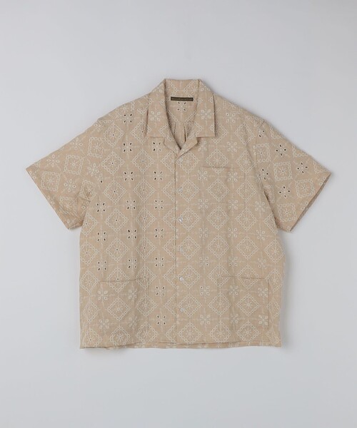 SHIPS(シップス)の「BENCH MARKING SHIRTS: エンブロイダリー オープンカラー シャツ(シャツ/ブラウス・メンズ・ベージュ/ネイビー/ライトグリーン・MEDIUM/LARGE/X-LARGE/SMALL)」の20枚目の写真