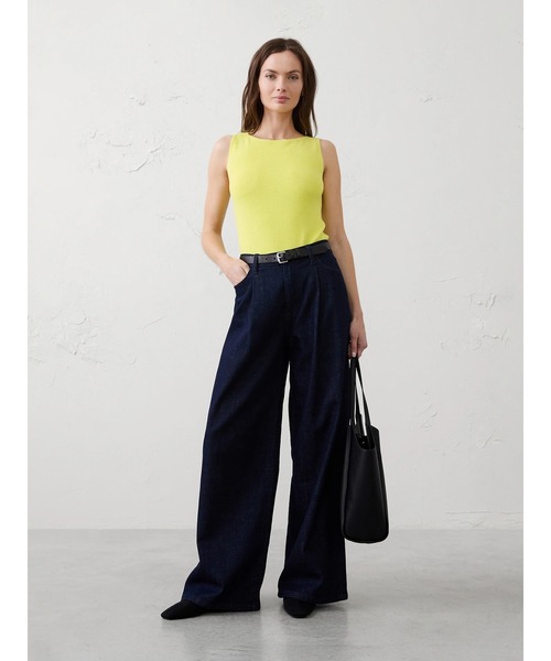 BANANA REPUBLIC FACTORY STORE(バナナリパブリック ファクトリーストア)の「BANANA REPUBLIC FACTORY STORE コットン ボートネック セーター タンクトップ(ニット/セーター・レディース・ホワイト/イエロー系その他/ローズ・S/XS/L/M)」の8枚目の写真
