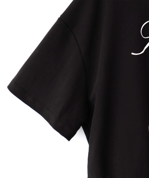 SpRay（スプレイ）の「ロゴオフショルドッキングトップス（Tシャツ/カットソー・レディース・ホワイト/ブラック・FREE）」の11枚目の写真