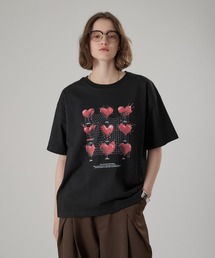 ONCILY | MELTING HEART GRAPHIC T-SHIRT / メルティングハートグラフィックTシャツ(Tシャツ/カットソー)