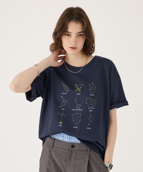 ONCILY（オンシェリー）の「MELTING HEART GRAPHIC T-SHIRT / メルティングハートグラフィックTシャツ（Tシャツ/カットソー・メンズ・ブラック/ホワイト系その他/イエロー/ネイビー/オフホワイト/ブラック系その他/ホワイト/ブラック系その他2/ネイビー系/ネイビー系1・SMALL/LARGE/MEDIUM）」の22枚目の写真
