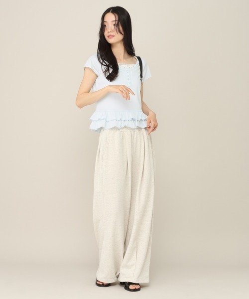 Heather（ヘザー）の「レイヤードヘンリーネックTEE　774726（Tシャツ/カットソー・レディース・イエロー/アイボリー/ブルー・FREE）」の19枚目の写真