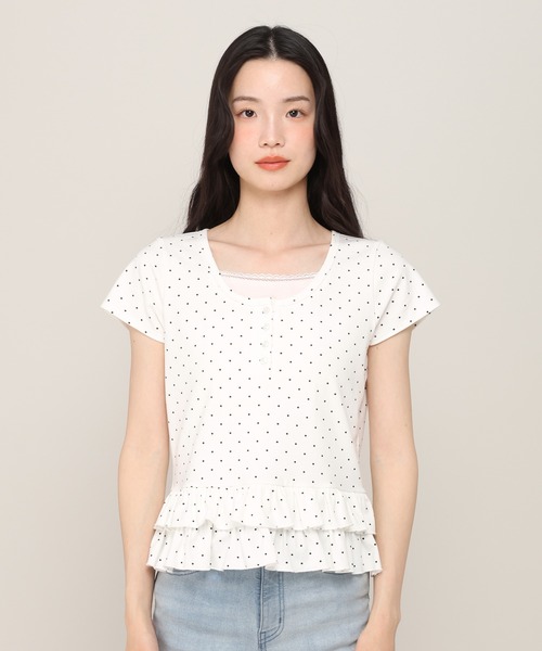Heather（ヘザー）の「レイヤードヘンリーネックTEE　774726（Tシャツ/カットソー・レディース・イエロー/アイボリー/ブルー・FREE）」の21枚目の写真