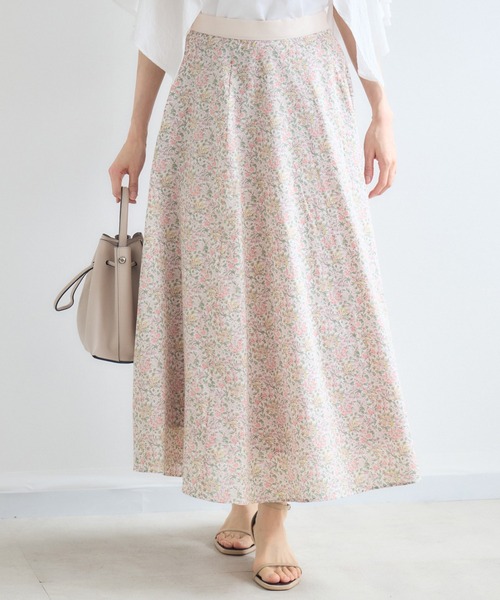 KATHARINE ROSS(キャサリンロス)の「【MADE IN JAPAN】NAZANINプリントスカートMade With Liberty Fabrics(スカート・レディース・ブルー/オレンジ/ピンク・FREE)」の1枚目の写真