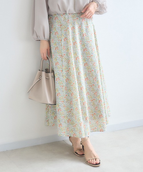 KATHARINE ROSS(キャサリンロス)の「【MADE IN JAPAN】NAZANINプリントスカートMade With Liberty Fabrics(スカート・レディース・ブルー/オレンジ/ピンク・FREE)」の3枚目の写真