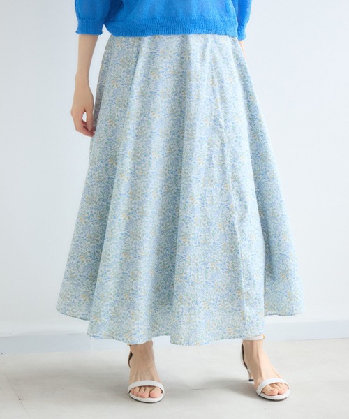 KATHARINE ROSS(キャサリンロス)の「【MADE IN JAPAN】NAZANINプリントスカートMade With Liberty Fabrics(スカート・レディース・ブルー/オレンジ/ピンク・FREE)」の2枚目の写真