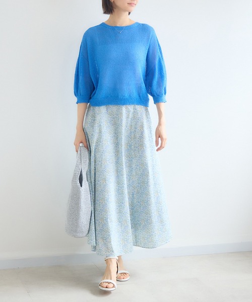 KATHARINE ROSS(キャサリンロス)の「【MADE IN JAPAN】NAZANINプリントスカートMade With Liberty Fabrics(スカート・レディース・ブルー/オレンジ/ピンク・FREE)」の22枚目の写真