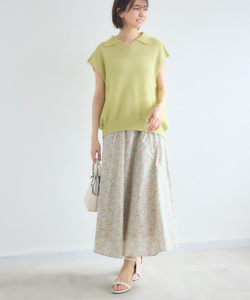 KATHARINE ROSS(キャサリンロス)の「【MADE IN JAPAN】NAZANINプリントスカートMade With Liberty Fabrics(スカート・レディース・ブルー/オレンジ/ピンク・FREE)」の11枚目の写真