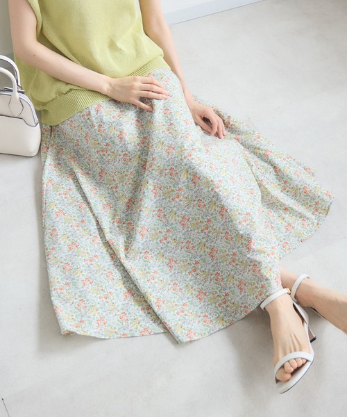 KATHARINE ROSS(キャサリンロス)の「【MADE IN JAPAN】NAZANINプリントスカートMade With Liberty Fabrics(スカート・レディース・ブルー/オレンジ/ピンク・FREE)」の10枚目の写真