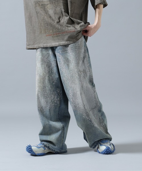 DANKE SCHON(ダンケシェーン)の「DankeSchon/ダンケシェーン/12oz BAGGY JEANS/SWARO(デニムパンツ・メンズ・インディゴブルー・S/M/L)」の2枚目の写真