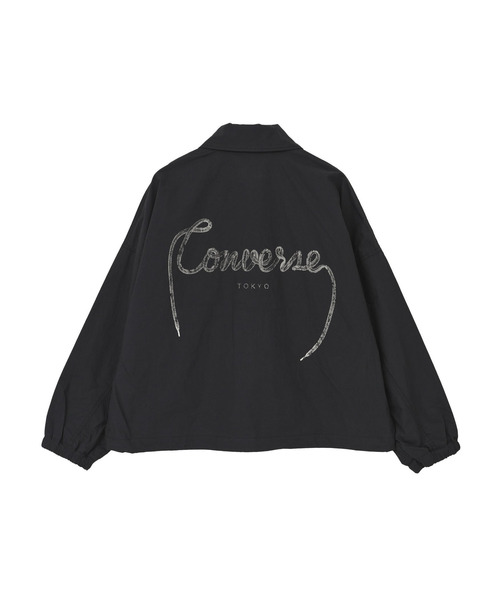 CONVERSE TOKYO（コンバーストウキョウ）の「スピンドルロゴプリントブルゾン（ブルゾン・レディース・ピンク/カーキ/ブラック・MEDIUM/SMALL）」の20枚目の写真