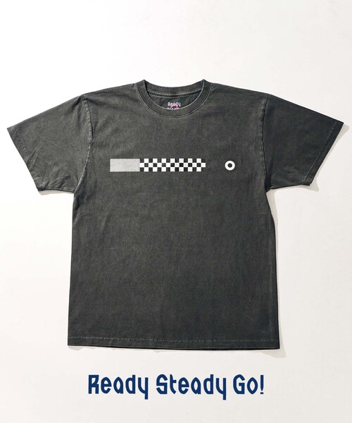 EDIFICE(エディフィス)の「Ready Steady Go! × 島津由行 別注 プリント Tシャツ(Tシャツ/カットソー・メンズ・ホワイト系その他/ホワイト/ブラック系その他/ブラック・LARGE/MEDIUM)」の4枚目の写真