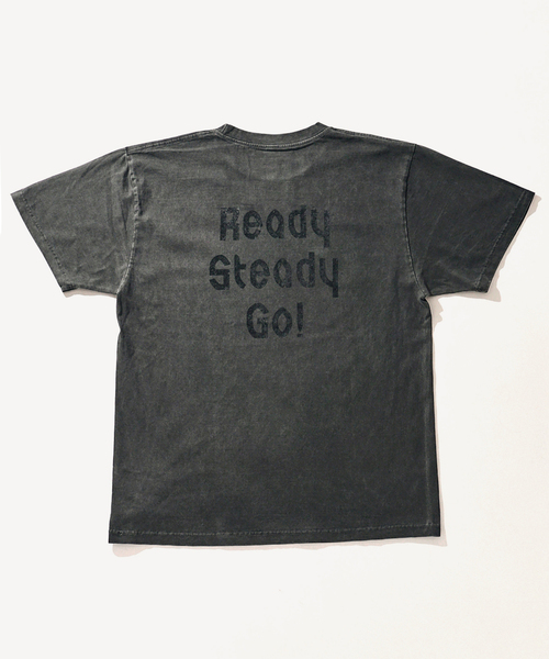 EDIFICE(エディフィス)の「Ready Steady Go! × 島津由行 別注 プリント Tシャツ(Tシャツ/カットソー・メンズ・ホワイト系その他/ホワイト/ブラック系その他/ブラック・LARGE/MEDIUM)」の9枚目の写真