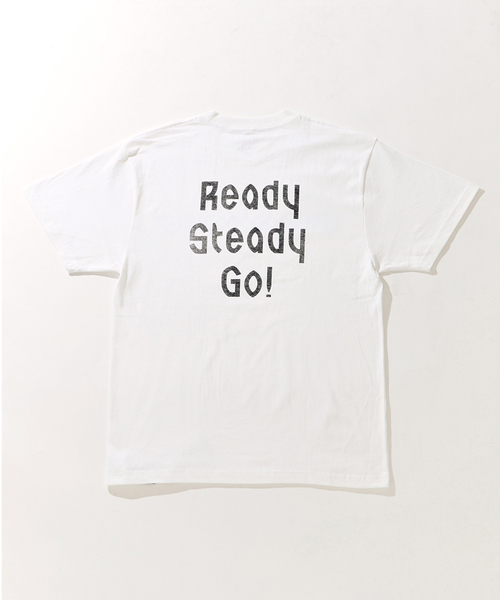 EDIFICE(エディフィス)の「Ready Steady Go! × 島津由行 別注 プリント Tシャツ(Tシャツ/カットソー・メンズ・ホワイト系その他/ホワイト/ブラック系その他/ブラック・LARGE/MEDIUM)」の10枚目の写真