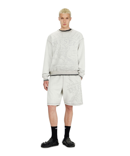 DIESEL（ディーゼル）の「メンズ ショートパンツ P-RAWCROW（その他パンツ・メンズ・ホワイト系その他/グレー系その他・MEDIUM/LARGE/SMALL/X-LARGE）」の4枚目の写真