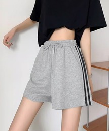 Miniministore（ミニミニストア）の「スウェットショートパンツサイドライン夏服ショートパンツショーパン短パン（その他パンツ）」
