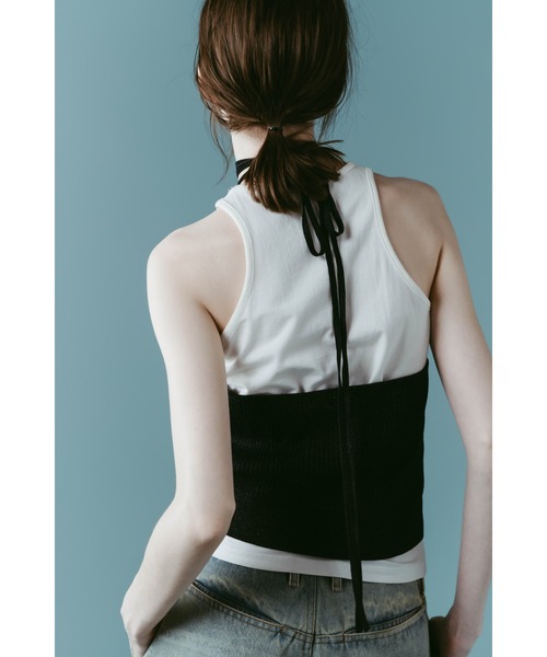 Knuth Marf(クヌースマーフ)の「knit halter bustier(その他トップス・レディース・ネイビー/ブラウン/グレー/グリーン・FREE)」の8枚目の写真