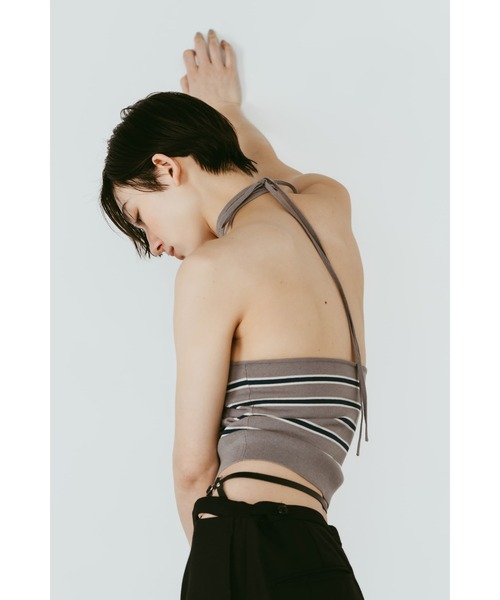 Knuth Marf(クヌースマーフ)の「knit halter bustier(その他トップス・レディース・ネイビー/ブラウン/グレー/グリーン・FREE)」の15枚目の写真