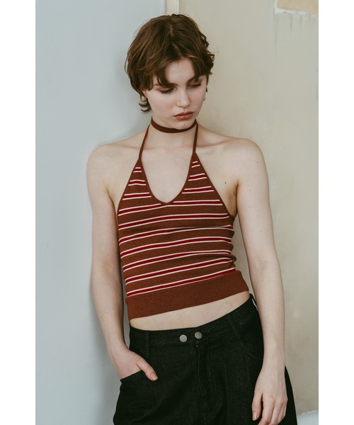 Knuth Marf(クヌースマーフ)の「knit halter bustier(その他トップス・レディース・ネイビー/ブラウン/グレー/グリーン・FREE)」の17枚目の写真