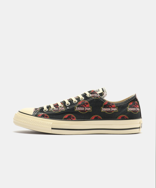 CONVERSE(コンバース)の「CONVERSE ALL STAR AGED LG OX / JURASSIC PARK 31315580(スニーカー・メンズ・ブラック・26cm/26.5cm/27cm/27.5cm/28cm)」の1枚目の写真