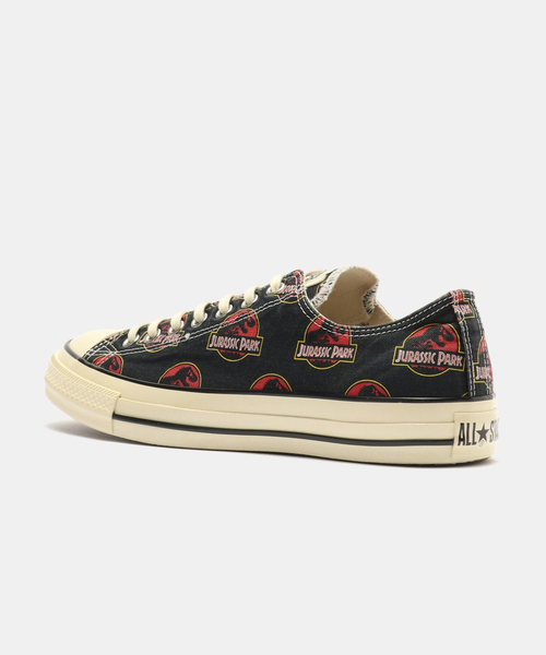 CONVERSE(コンバース)の「CONVERSE ALL STAR AGED LG OX / JURASSIC PARK 31315580(スニーカー・メンズ・ブラック・26cm/26.5cm/27cm/27.5cm/28cm)」の3枚目の写真