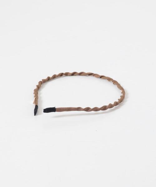 URBAN RESEARCH(アーバンリサーチ)の「decor『デコール』 TWIST HEADBAND(カチューシャ・レディース・モカ/ブラック・-)」の9枚目の写真
