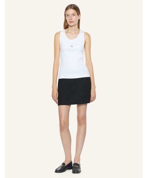 Maison Kitsune(メゾンキツネ)の「BABY FOX TANK TOP(タンクトップ・レディース・ホワイト・XS)」の6枚目の写真