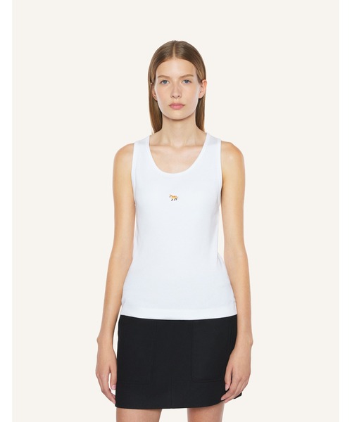 Maison Kitsune(メゾンキツネ)の「BABY FOX TANK TOP(タンクトップ・レディース・ホワイト・XS)」の2枚目の写真