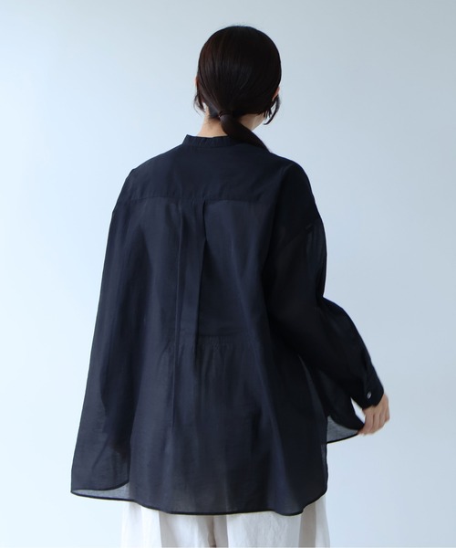 yuni(ユニ )の「△Cotton Nylon sheer wide shirt(シャツ/ブラウス・レディース・ベージュ/ブラック・FREE)」の13枚目の写真