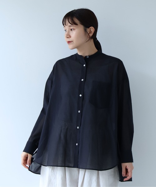 yuni(ユニ )の「△Cotton Nylon sheer wide shirt(シャツ/ブラウス・レディース・ベージュ/ブラック・FREE)」の16枚目の写真