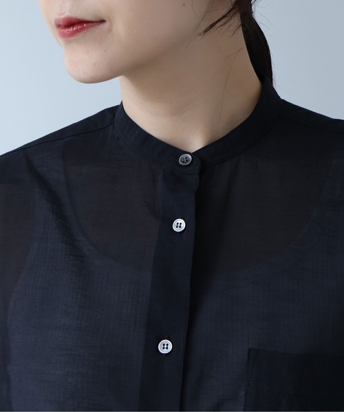 yuni(ユニ )の「△Cotton Nylon sheer wide shirt(シャツ/ブラウス・レディース・ベージュ/ブラック・FREE)」の8枚目の写真