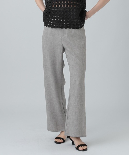 LEPSIM(レプシィム)の「ツイードストレートパンツ 647589(その他パンツ・レディース・ブラック/グレー・MEDIUM/LARGE)」の2枚目の写真