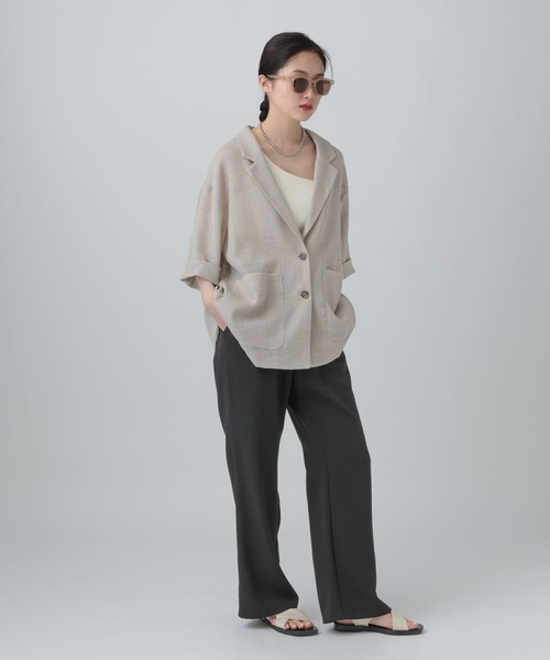 LEPSIM(レプシィム)の「ツイードストレートパンツ 647589(その他パンツ・レディース・ブラック/グレー・MEDIUM/LARGE)」の5枚目の写真
