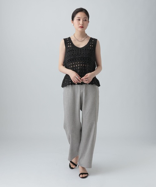 LEPSIM(レプシィム)の「ツイードストレートパンツ 647589(その他パンツ・レディース・ブラック/グレー・MEDIUM/LARGE)」の11枚目の写真