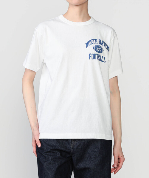 WHITESVILLE | コットン天竺 プリントTシャツ WOMEN（Tシャツ