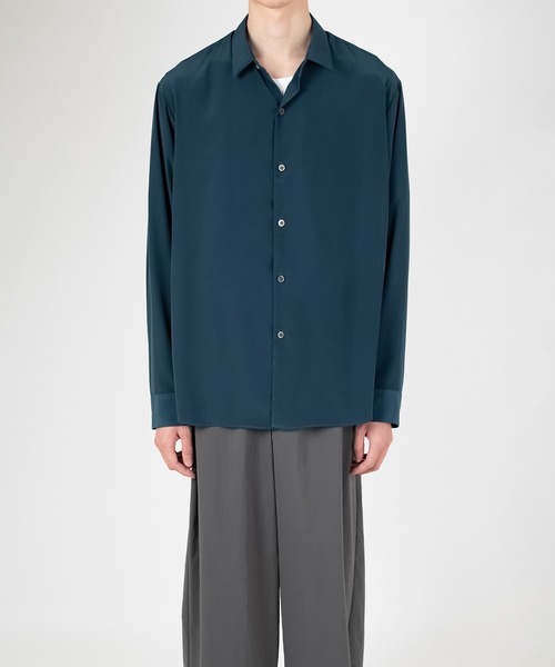 LAD MUSICIAN(ラッドミュージシャン)の「DECHINE COMFORT SHIRT(シャツ/ブラウス・メンズ・ネイビー系/ブラック・42/44/46)」の3枚目の写真
