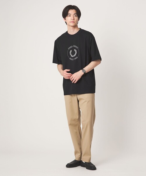 FRED PERRY(フレッドペリー)の「<FRED PERRY>サークル グラフィック ロゴ 半袖 Tシャツ(Tシャツ/カットソー・メンズ・ホワイト/ブラック・M/L)」の3枚目の写真