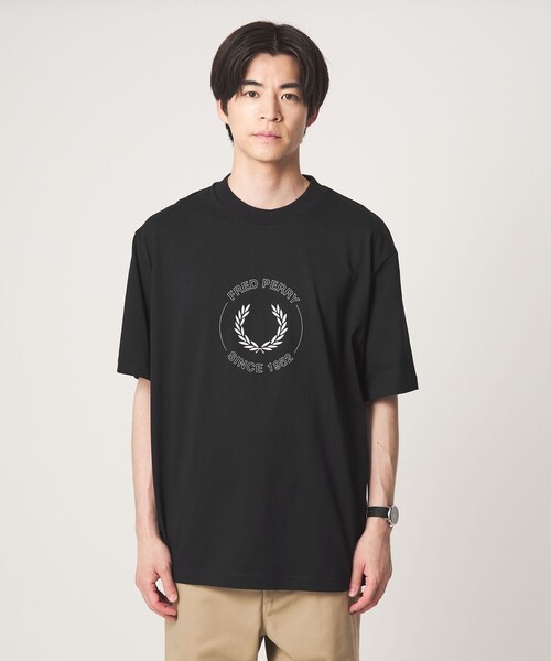 FRED PERRY(フレッドペリー)の「<FRED PERRY>サークル グラフィック ロゴ 半袖 Tシャツ(Tシャツ/カットソー・メンズ・ホワイト/ブラック・M/L)」の5枚目の写真