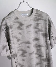 スモーク加工 ステッチデザイン半袖Tシャツ