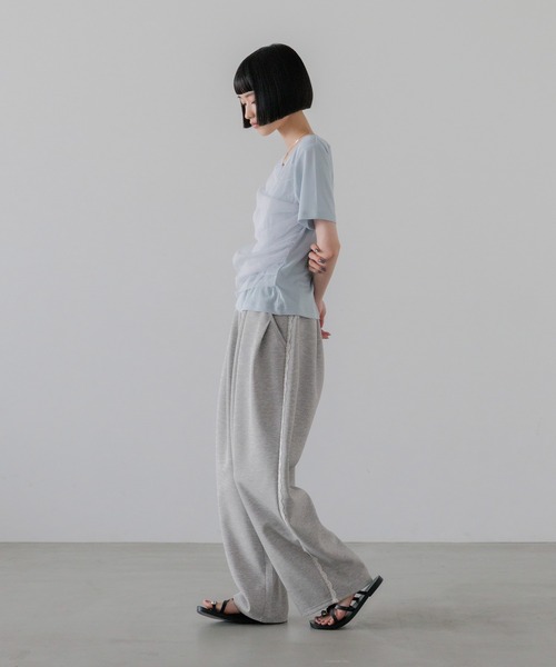 LOWRYS FARM（ローリーズファーム）の「チュールレイヤードＳＳ 1032082（Tシャツ/カットソー・レディース・アイボリー/ブラック/ブルー・FREE）」の14枚目の写真