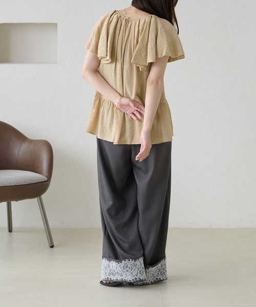 apres jour clair（アプレジュールクレア）の「【apres jour clair】レースデザインパンツ（その他パンツ・レディース・ブラウン系その他/グレー/ベージュ・LARGE/SMALL/MEDIUM）」の9枚目の写真