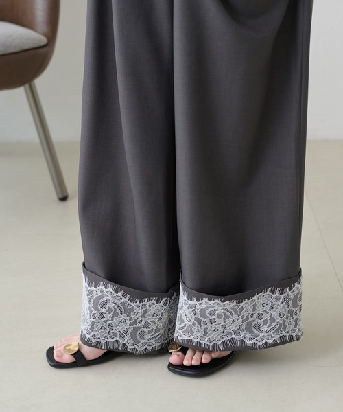 apres jour clair（アプレジュールクレア）の「【apres jour clair】レースデザインパンツ（その他パンツ・レディース・ブラウン系その他/グレー/ベージュ・LARGE/SMALL/MEDIUM）」の15枚目の写真
