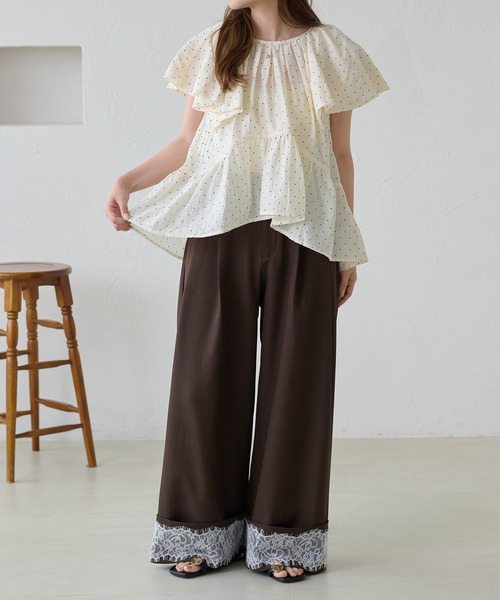 apres jour clair（アプレジュールクレア）の「【apres jour clair】レースデザインパンツ（その他パンツ・レディース・ブラウン系その他/グレー/ベージュ・LARGE/SMALL/MEDIUM）」の22枚目の写真