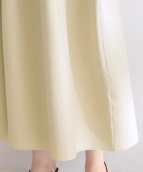 OPAQUE.CLIP(オペークドットクリップ)の「フィット&フレアノースリニットワンピース【洗濯機OK/抗ピル】(ワンピース・レディース・ブラック/ライトベージュ・40/38/36)」の3枚目の写真