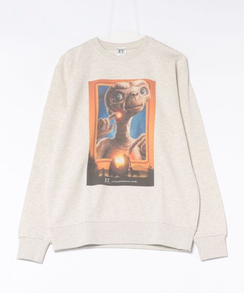 Rendez-Vous(ランデヴー)の「【 E.T. 】 クルーネックスウェット グラフィック 26S5(スウェット・レディース・ライトグレー・LARGE)」の1枚目の写真